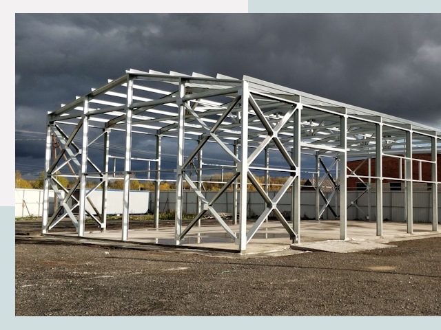 Двускатные ангары в Солнечногорск от 624 руб. за квадрат