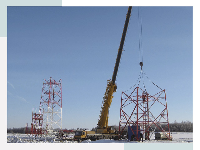 Монтаж вышек связи в Солнечногорске