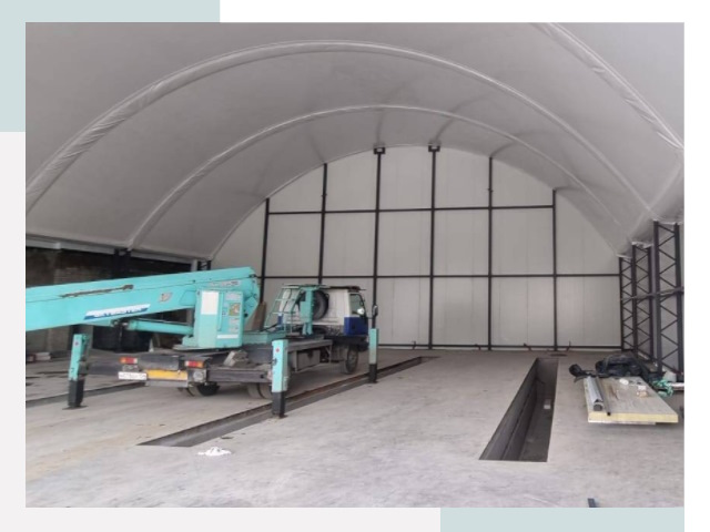 Внутреннее оснащение ангаров в Солнечногорске