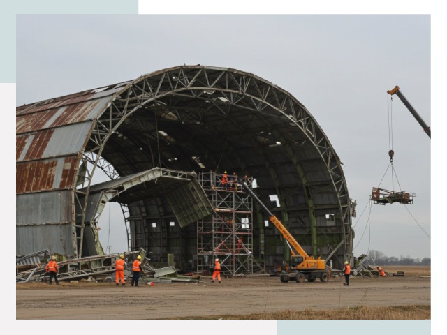 Демонтаж ангаров в Солнечногорске