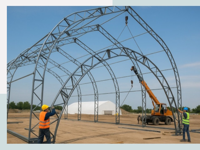 Монтаж ангаров в Солнечногорске от 624 руб. - Надежно и быстро